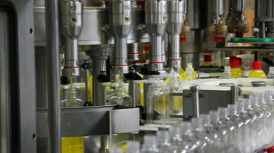Picture of a bottling line